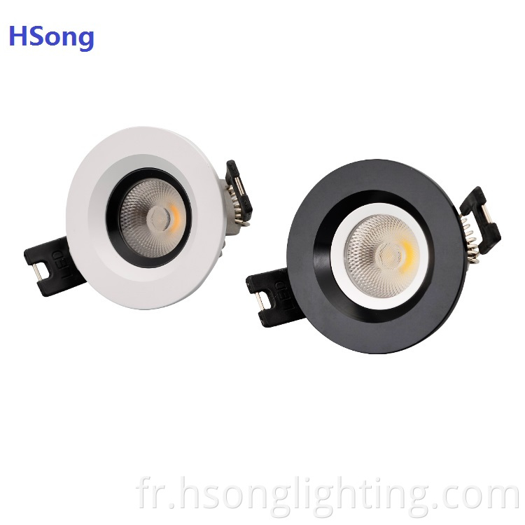 Prix ​​à bas prix Dimmable COB LED encastré Downlight Dimmable